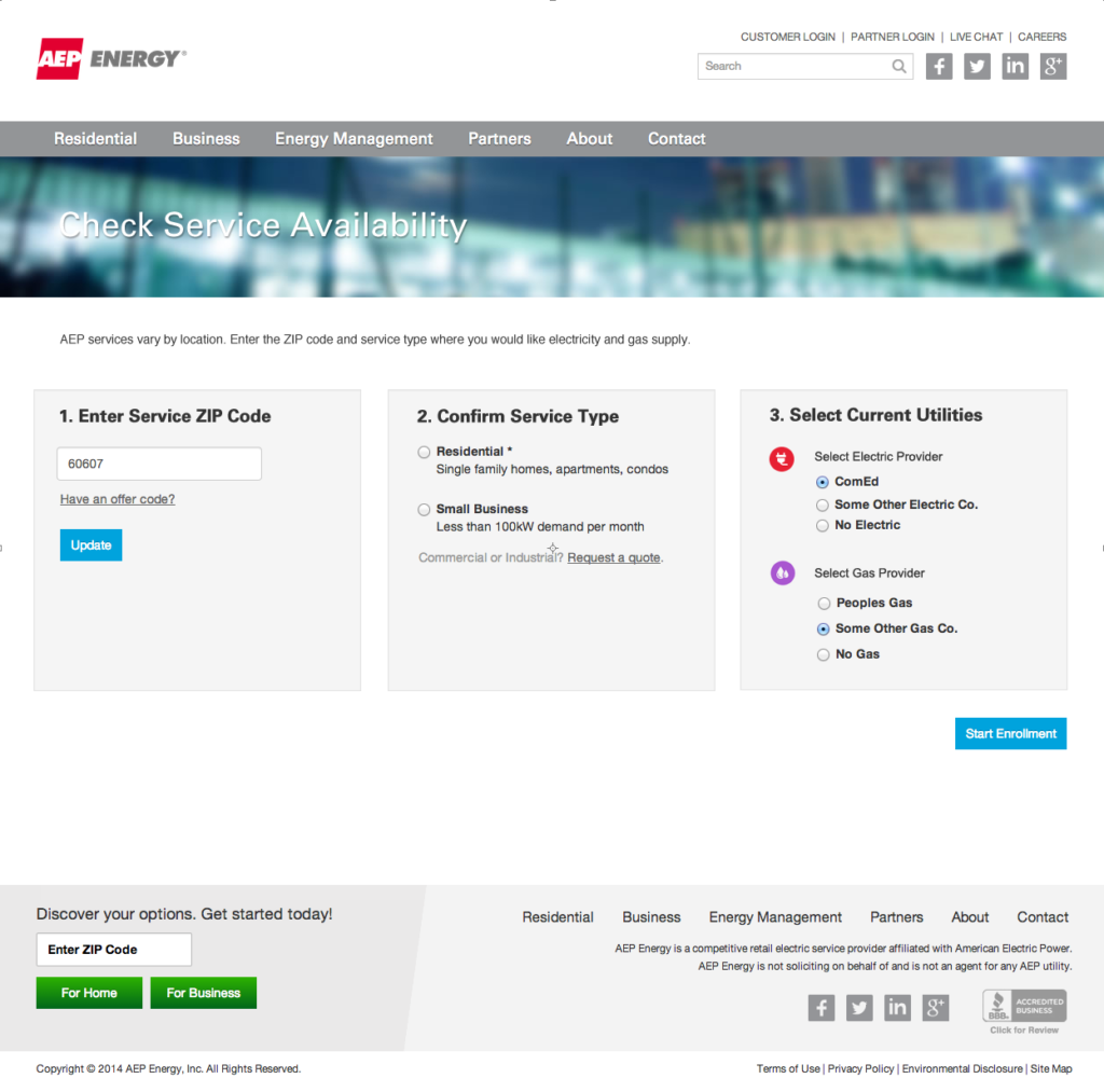 AEP Check service